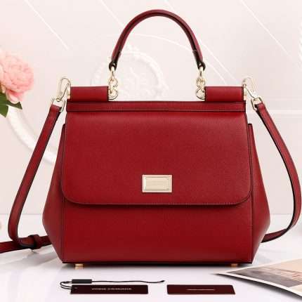 Dolce Gabbana Bag Maroon 25x13x22cm