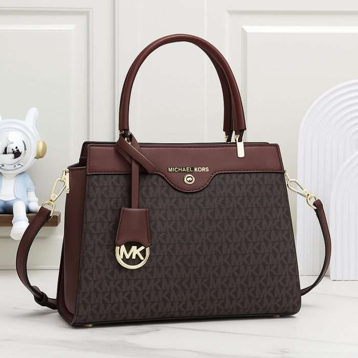 Michael Kors Bag Dark Brown Monogram 27.5*9*21CM