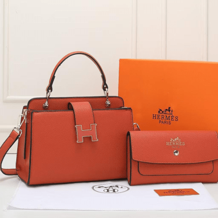 Hermes 25cm Orange Togo Leather Bag