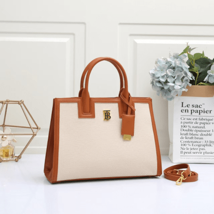 Mini Frances Tote Bag in Cotton Canvas 33x11x23cm