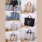 Chanel Shopping Canvass Tote Bag