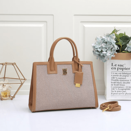 Mini Frances Tote Bag in Cotton Canvas 33x11x23cm