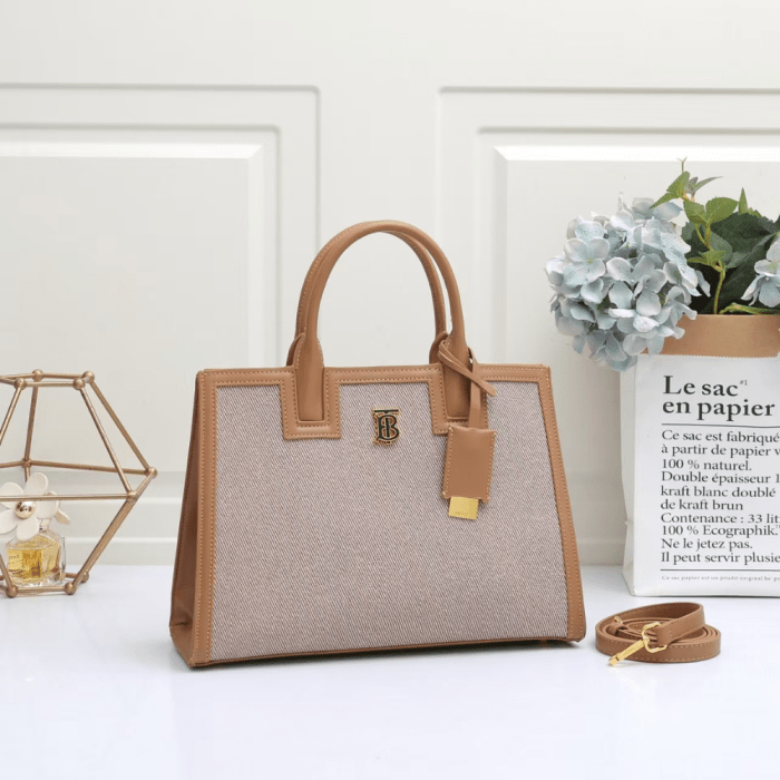 Mini Frances Tote Bag in Cotton Canvas 33x11x23cm
