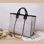 Chanel Shopping Canvass Tote Bag