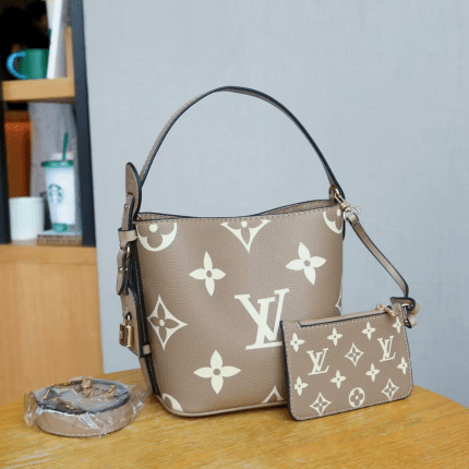 LV All In BB Bucket Bag Monogram Texture & Top Handle