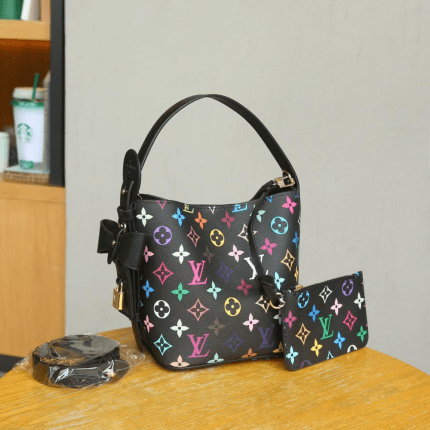 LV All In BB Bucket Bag Monogram Texture & Top Handle