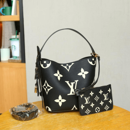 LV All In BB Bucket Bag Monogram Texture & Top Handle