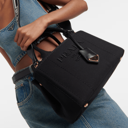 Prada Mini canvas shoulder bag 26x19x16cm