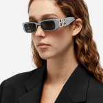 Women's Dynasty Rectangle Sunglasses in Black