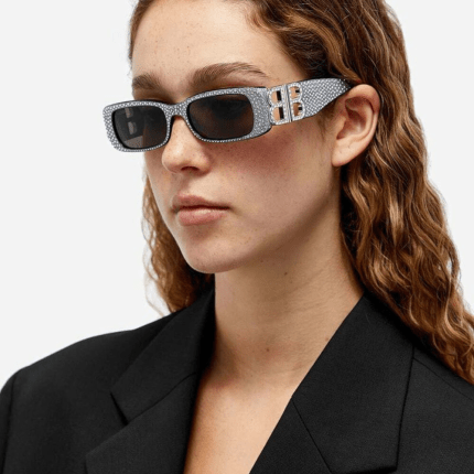 Women's Dynasty Rectangle Sunglasses in Black