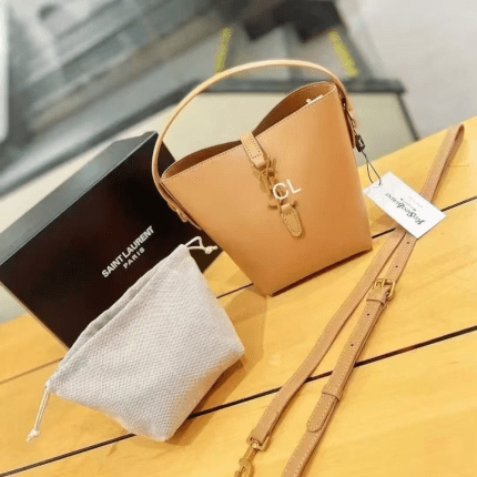 Yves Saint Laurent Sling Bucket Bag 24x12x18cm Tan