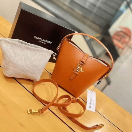 Yves Saint Laurent Sling Bucket Bag 24x12x18cm Orange