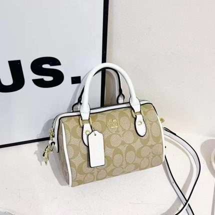 Coach Satchel Hand Bag White