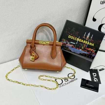 Dolce & Gabbana Mini Top Handle Bag 24x8x15cm Brown