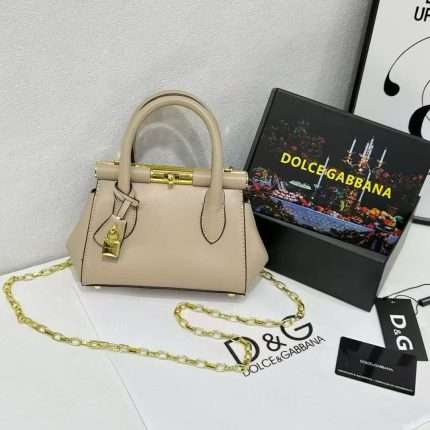 Dolce & Gabbana Mini Top Handle Bag 24x8x15cm Beige