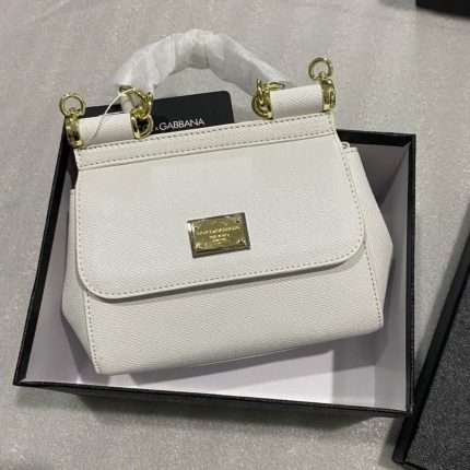 Dolce & Gabbana Sling Hand Bag 20cm White