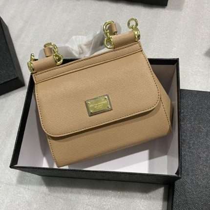 Dolce & Gabbana Sling Hand Bag 20cm Beige