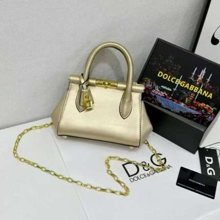 Dolce & Gabbana Mini Top Handle Bag 24x8x15cm Gold