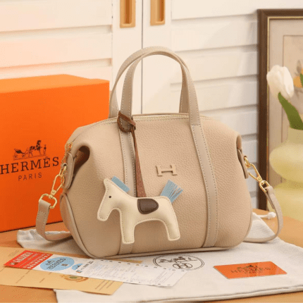 Hermes Women's Satchel Bag Beige