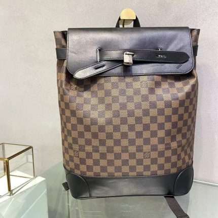 Louis Vuitton Steamer Backpack Bag Checkered Brown