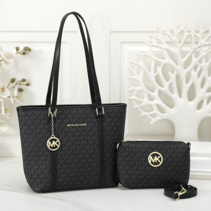 Michael Kors Tote Shoulder Bag 27.5X12X26cm Black
