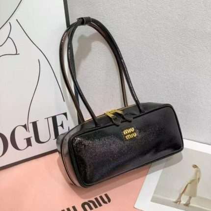 Miu Miu Beau Mini Shoulder Hand Bag Black