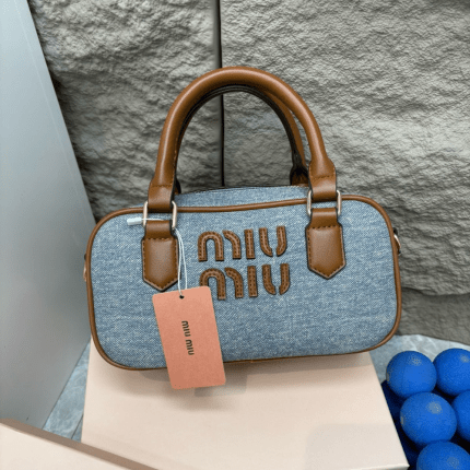 Miu Miu Shoulder Hand Bag 23x12x8cm Blue